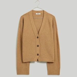 Madewell V-Neck Slim Cardigan Sweater XXS Black